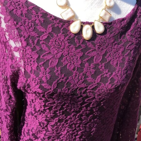 🆕 wtags Elan Purple lace dress - Picture 2 of 8